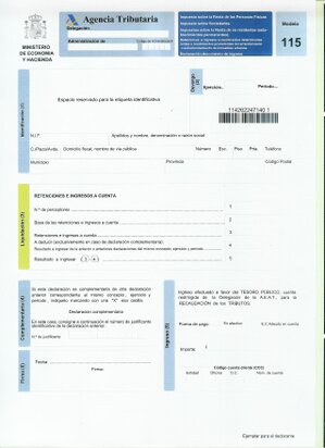 Modelo 115 Curso Administrativo Online